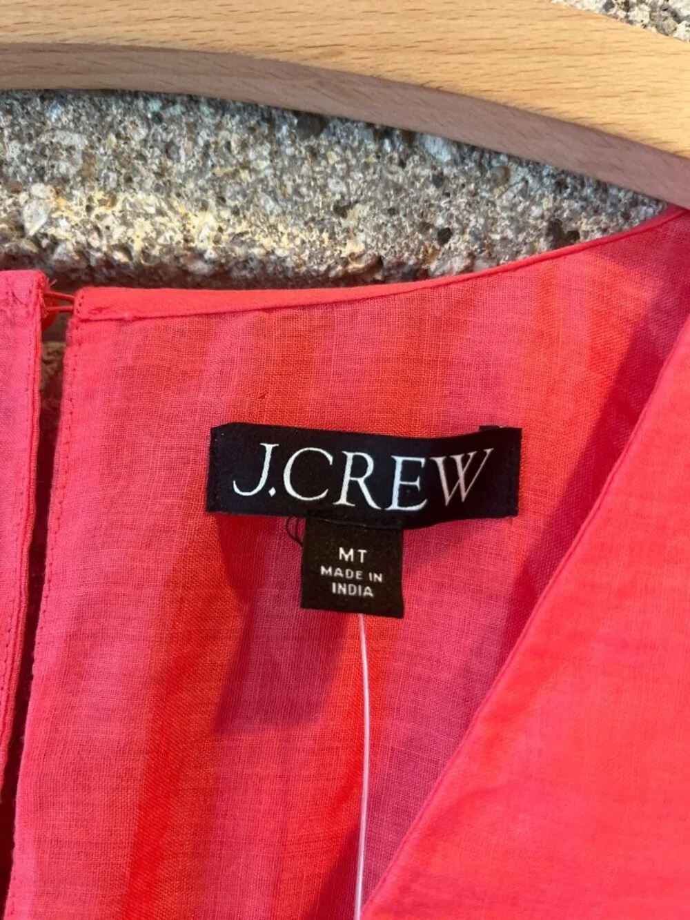 J. Crew Womens Sleeveless Coral Midi Dress With Shirred Waist & Pockets MT